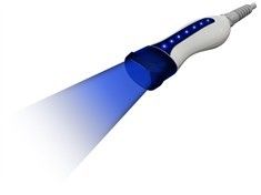 Máquina do emagrecimento do corpo do RF do vácuo da lipoaspiração, instrumento azul da lipoaspiração da pele do RF do feixe 633nm